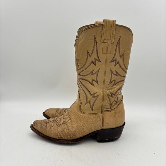 Vintage Olathe 26611 Leather Western Cowboy Boots Mens 9 D Workwear USA main image 10